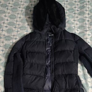 Armani Puff Jacket Dark Navy Blue Outerwear